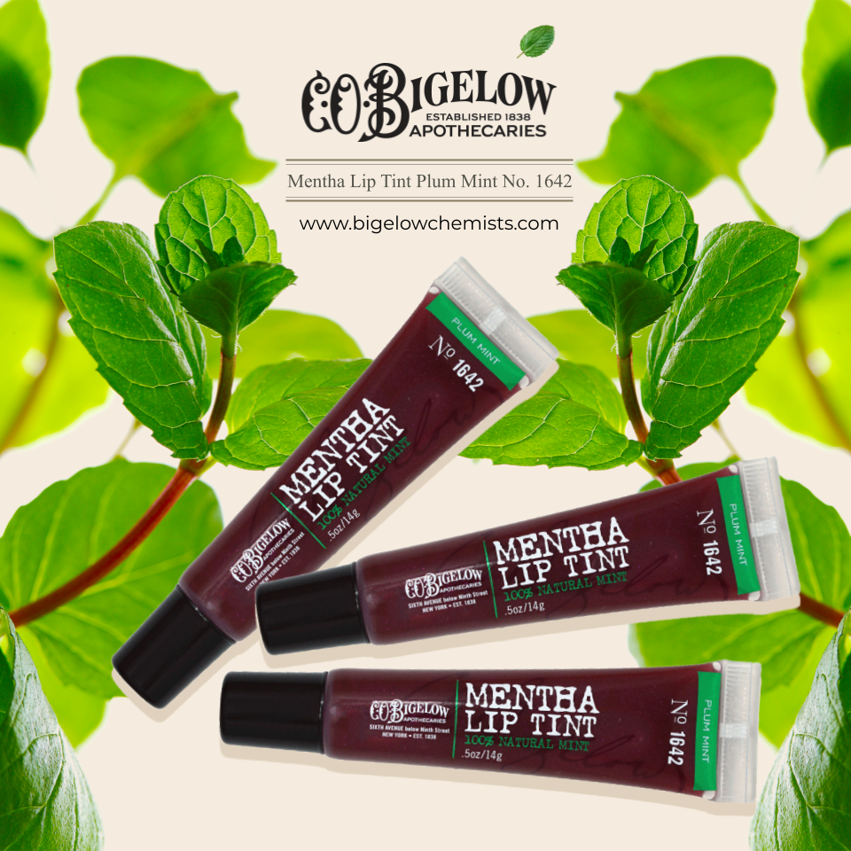 0.75-inch tubes for C.O. BIGELOW Mentha Lip Tint Plum Mint No. 1642 packaging.