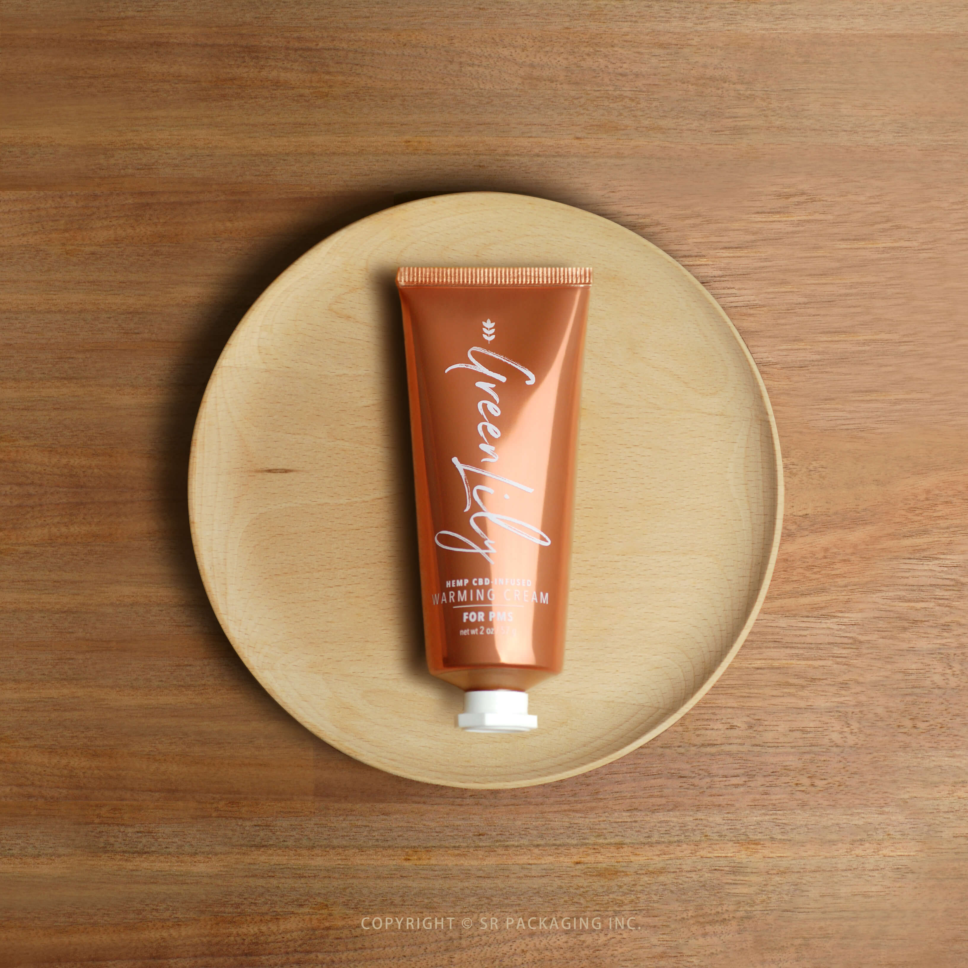POLYLAMI tube for Limitless CBD Green Lily – PMS Warming Cream
