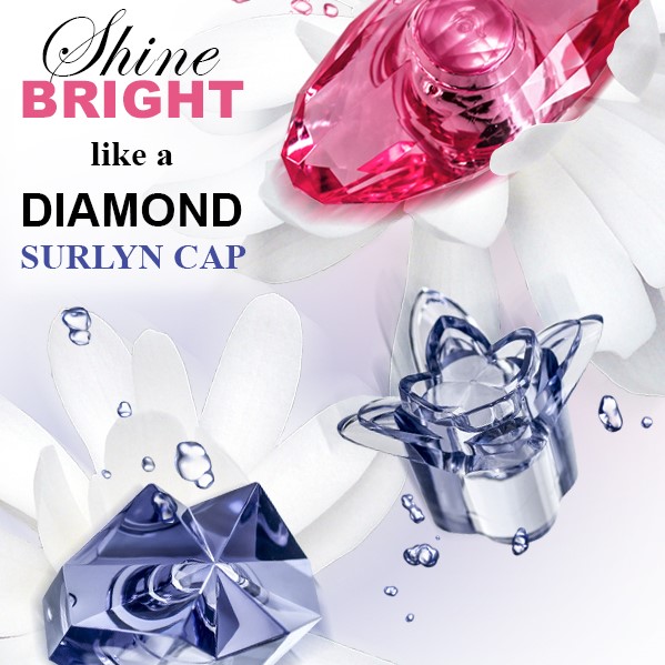 沙林(Surlyn)材質的極緻奢華香水蓋 