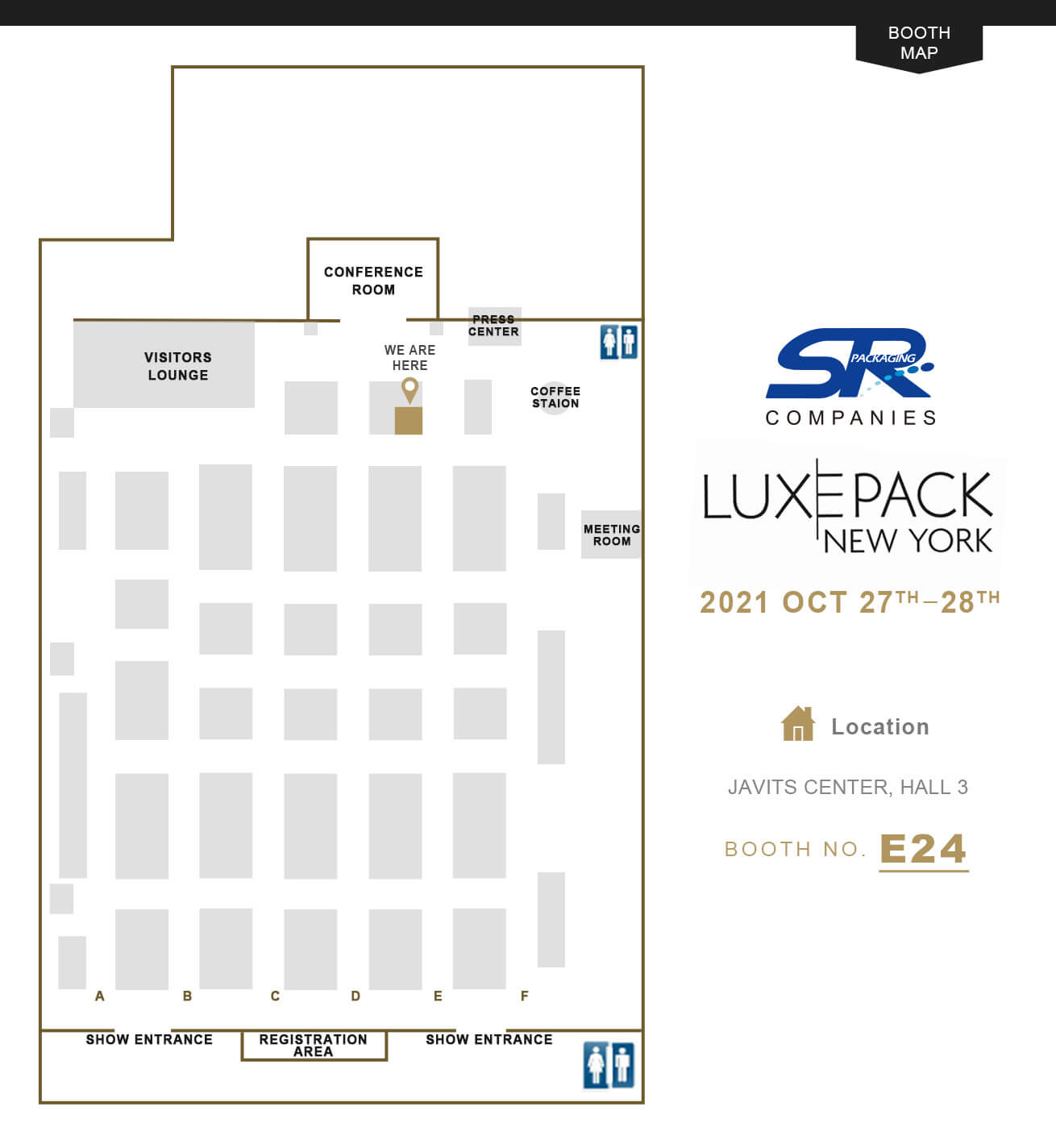 SR Packaging attending Luxe Pack New York 2021
