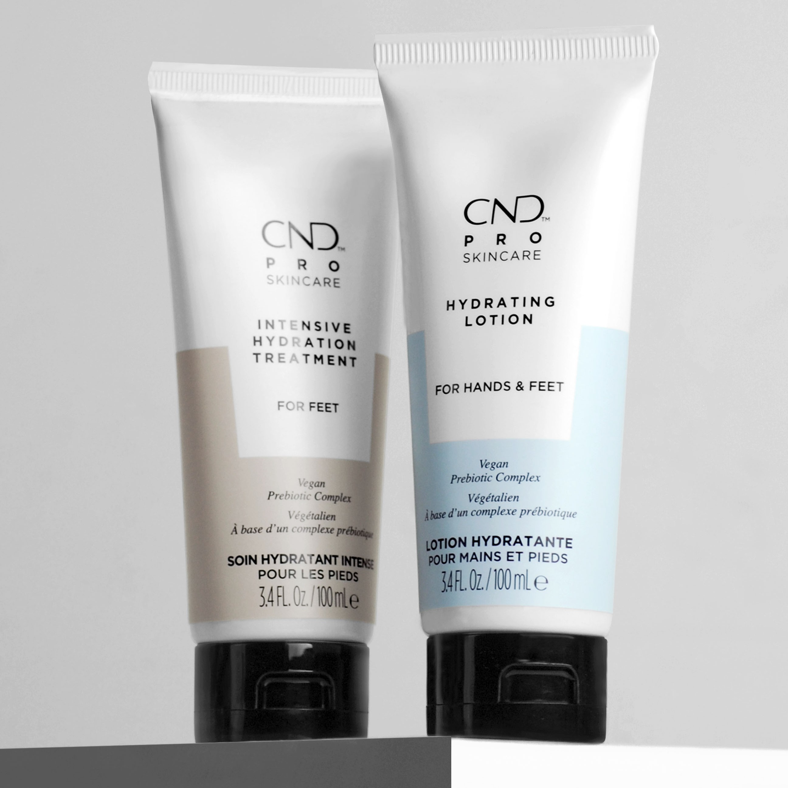 CND Pro Skincare 使用 PCR 軟管加貼標