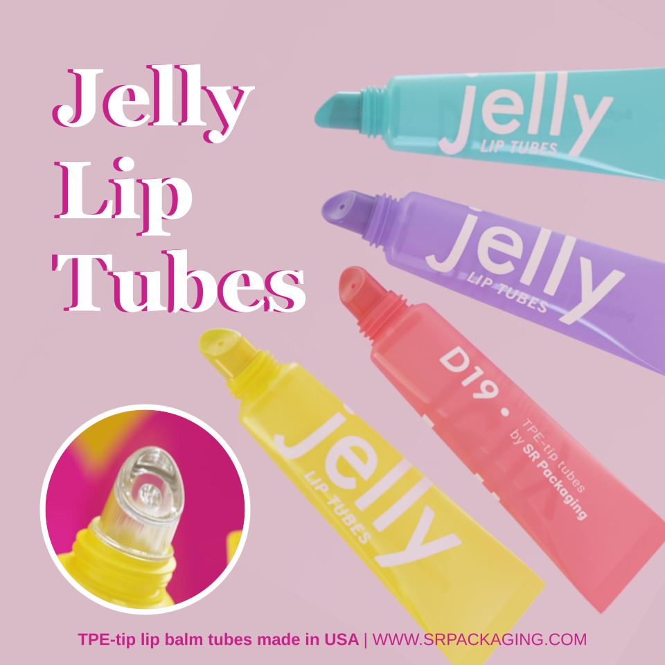 Jelly Lip Tubes, TPE-lip balm tubes made in USA